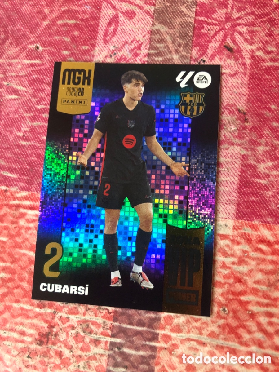 Cromos de f&uacute;tbol: P392 Pau Cubars&iacute;, FC Barcelona, Zona VIP Power, Panini Megacracks 2025 2026 25 26