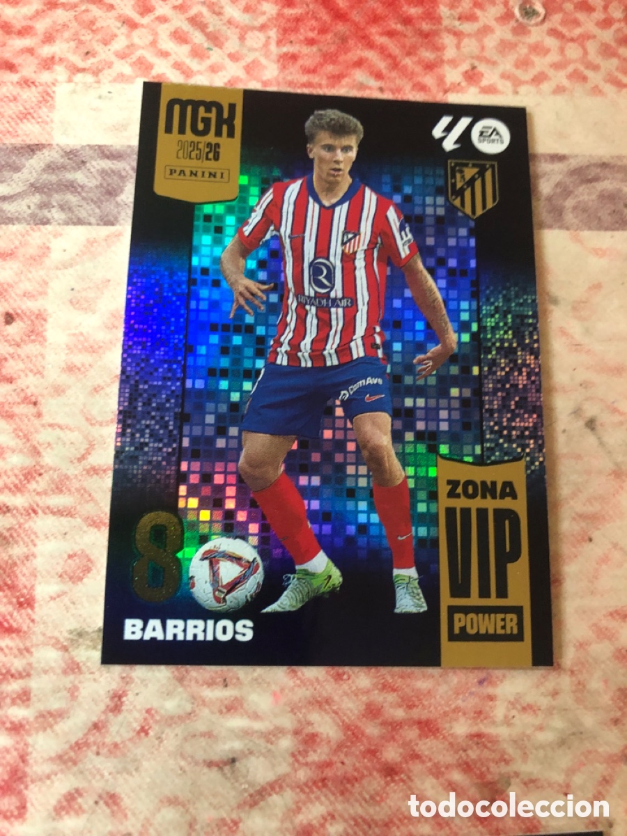 Cromos de f&uacute;tbol: P389 BARRIOS ATLETICO DE MADRID ZONA VIP POWER FICHAS ALBUM MEGACRACKS 2025 2026 MGK 25 26
