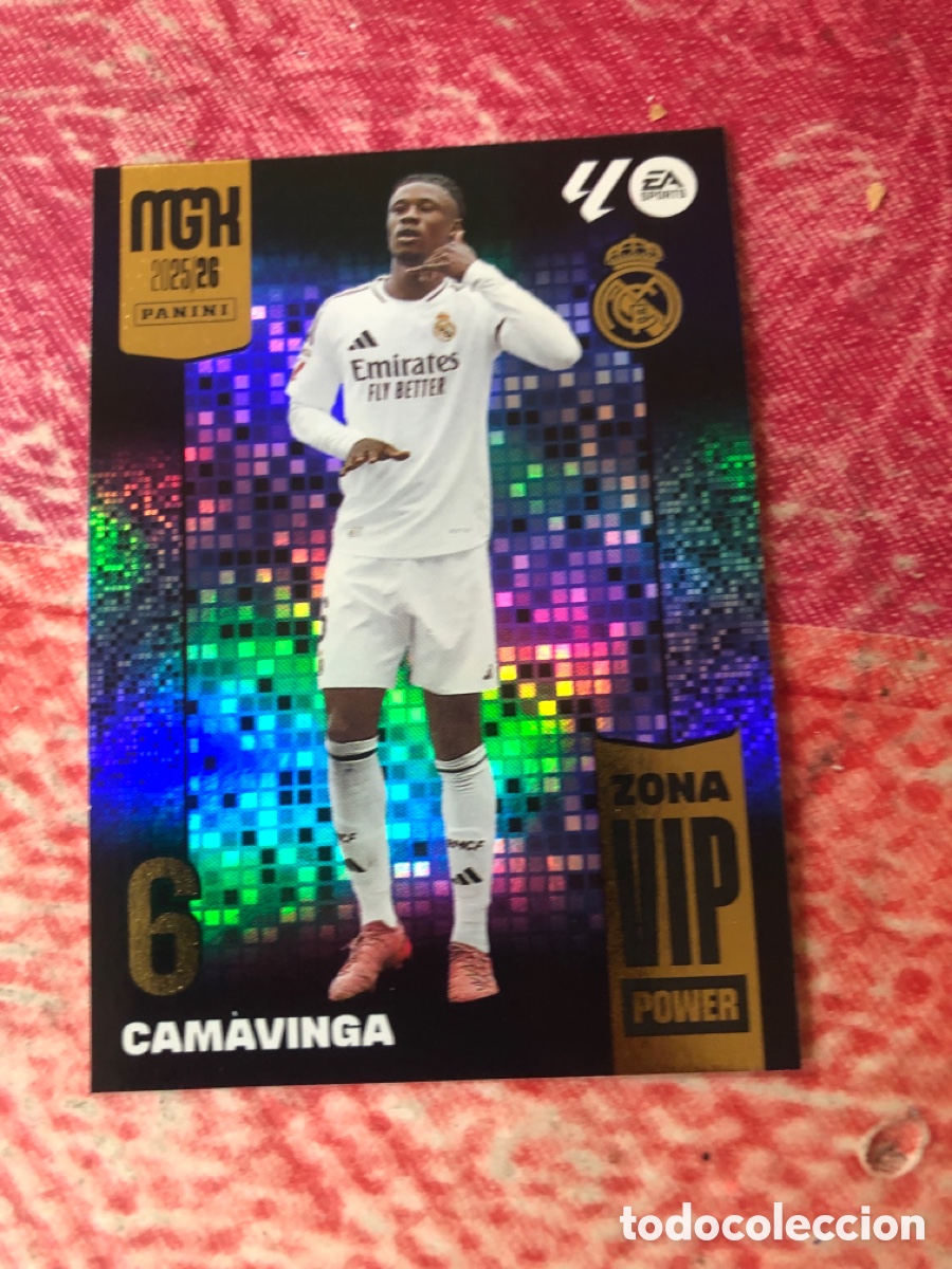 Cromos de f&uacute;tbol: P 391 P391 CAMAVINGA REAL MADRID ZONA VIP POWER ⚽ MEGACRACKS LIGA 2025 2026 25 26 ⚽