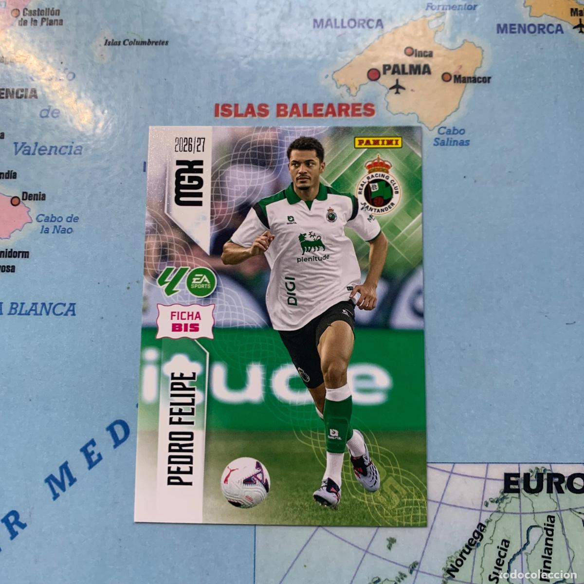 Cromos de f&uacute;tbol: Pedro Felipe n&uacute;mero 277 Bis Del Racing de Santander megacracks 26-27 2026-2027