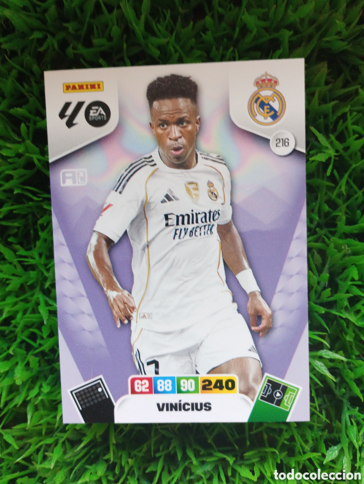 Cromos de f&uacute;tbol: Vinicius Real Madrid Adrenalyn 25-26 # 216