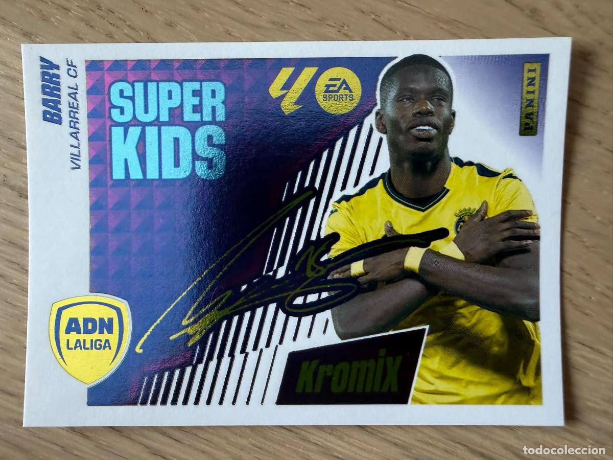 Cromos de f&uacute;tbol: 4 BARRY SUPER KIDS KROMIX VILLARREAL 25 26 2025 2026 LIGA EA SPORTS COLECCIONES ESTE SIN PEGAR