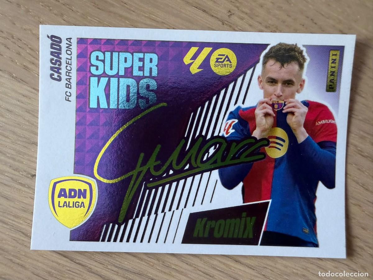 Cromos de f&uacute;tbol: 5 CASADO SUPER KIDS KROMIX BARCELONA 25 26 2025 2026 LIGA EA SPORTS COLECCIONES ESTE SIN PEGAR