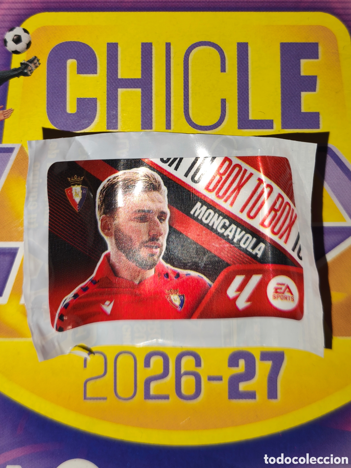 Cromos de f&uacute;tbol: Moncayola BOX TO BOX Chicle liga este 26/27 Osasuna