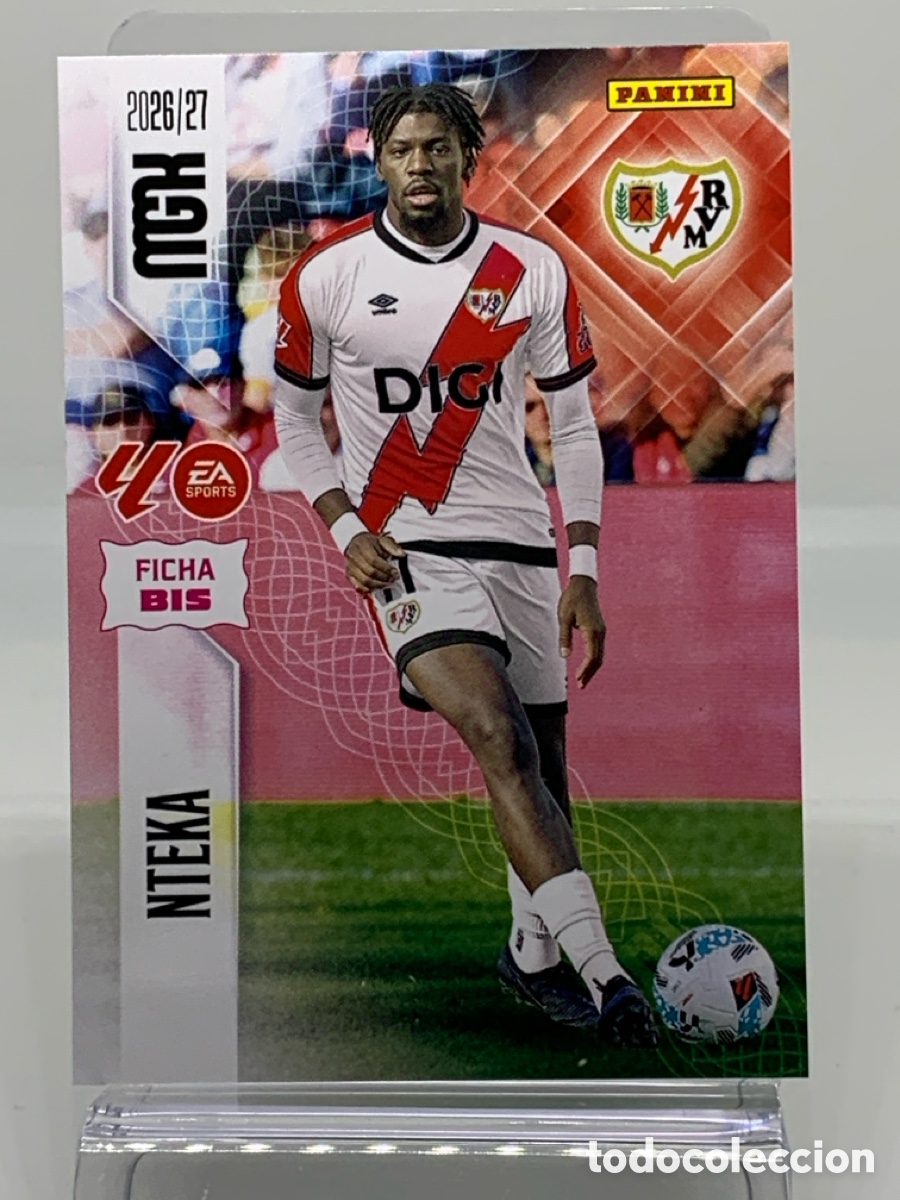 Fu&szlig;ball-Sticker: 297 Bis-. Nteka Rayo Vallecano 2 &ordf; SEGUNDA EDICI&Oacute;N - MEGACRACKS 2026 2027 - 26 27 MGK