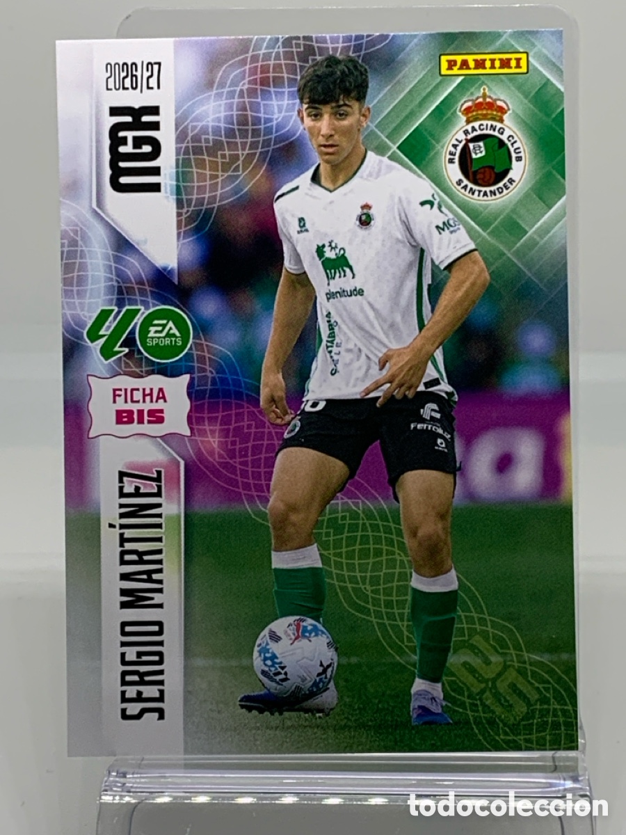 Cromos de f&uacute;tbol: 283 Bis-. Sergio Mart&iacute;nez Real Racing Club 2 &ordf; SEGUNDA EDICI&Oacute;N - MEGACRACKS 2026 2027 - 26 27 MGK