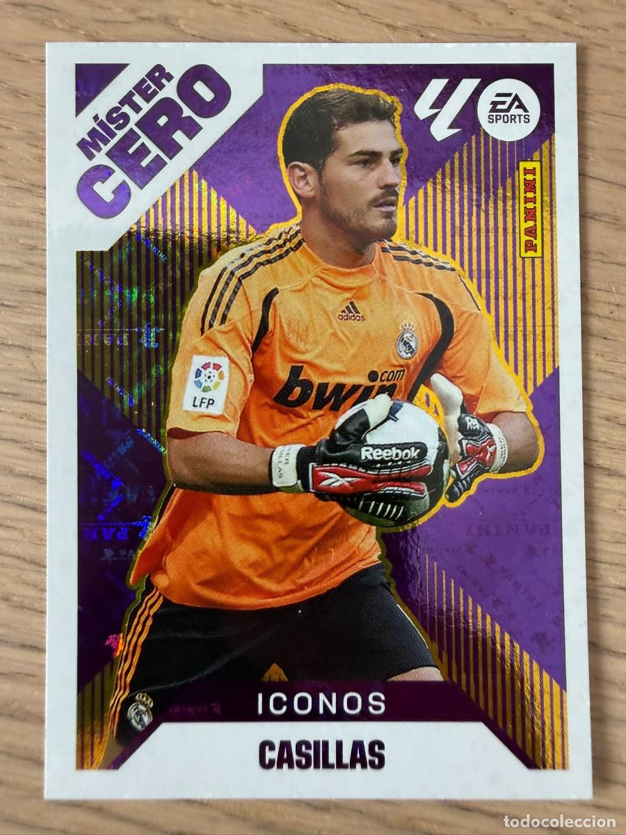 Cromos de f&uacute;tbol: 14 CASILLAS ICONO MISTER CERO REAL MADRID 25 26 2025 2026 LIGA EA SPORTS COLECCIONES ESTE SIN PEGAR