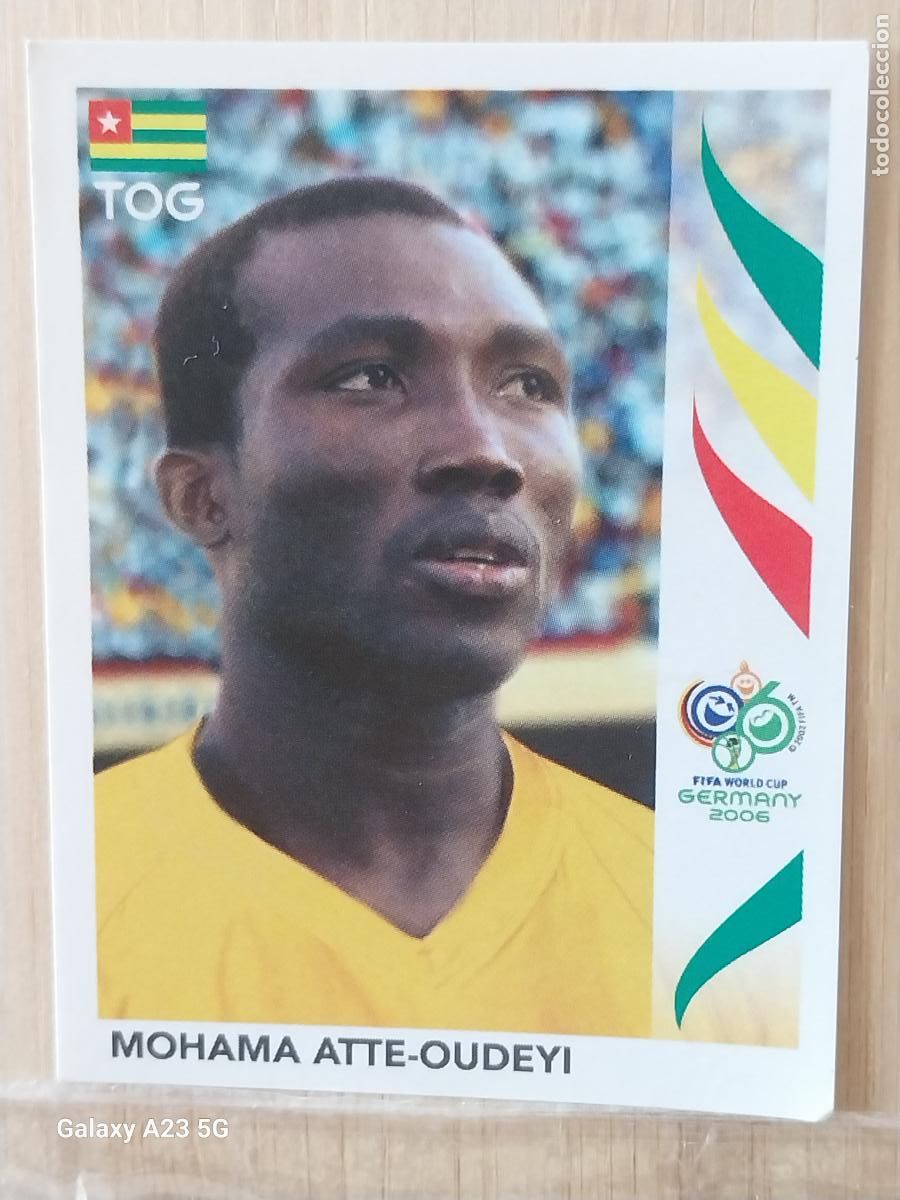 Cromos de f&uacute;tbol: ATTE OUDEYI 516 TOGO *** GERMANY 2006 PANINI CROMO ORIGINAL SIN PEGAR NUNCA