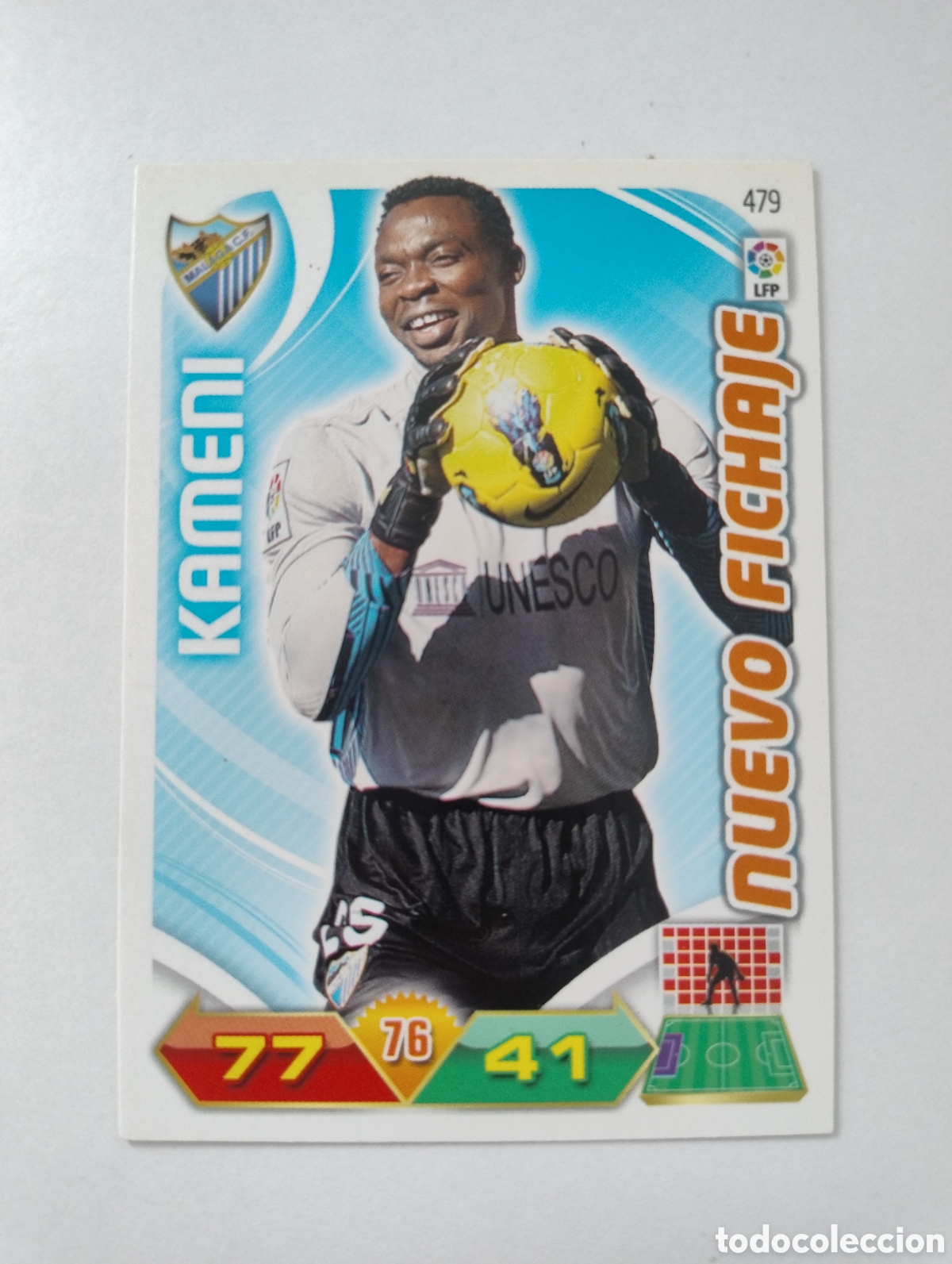 Cromos de f&uacute;tbol: 479 - Kameni - M&aacute;laga - Adrenalyn XL Liga 2011 - 2012 Nuevo Fichaje