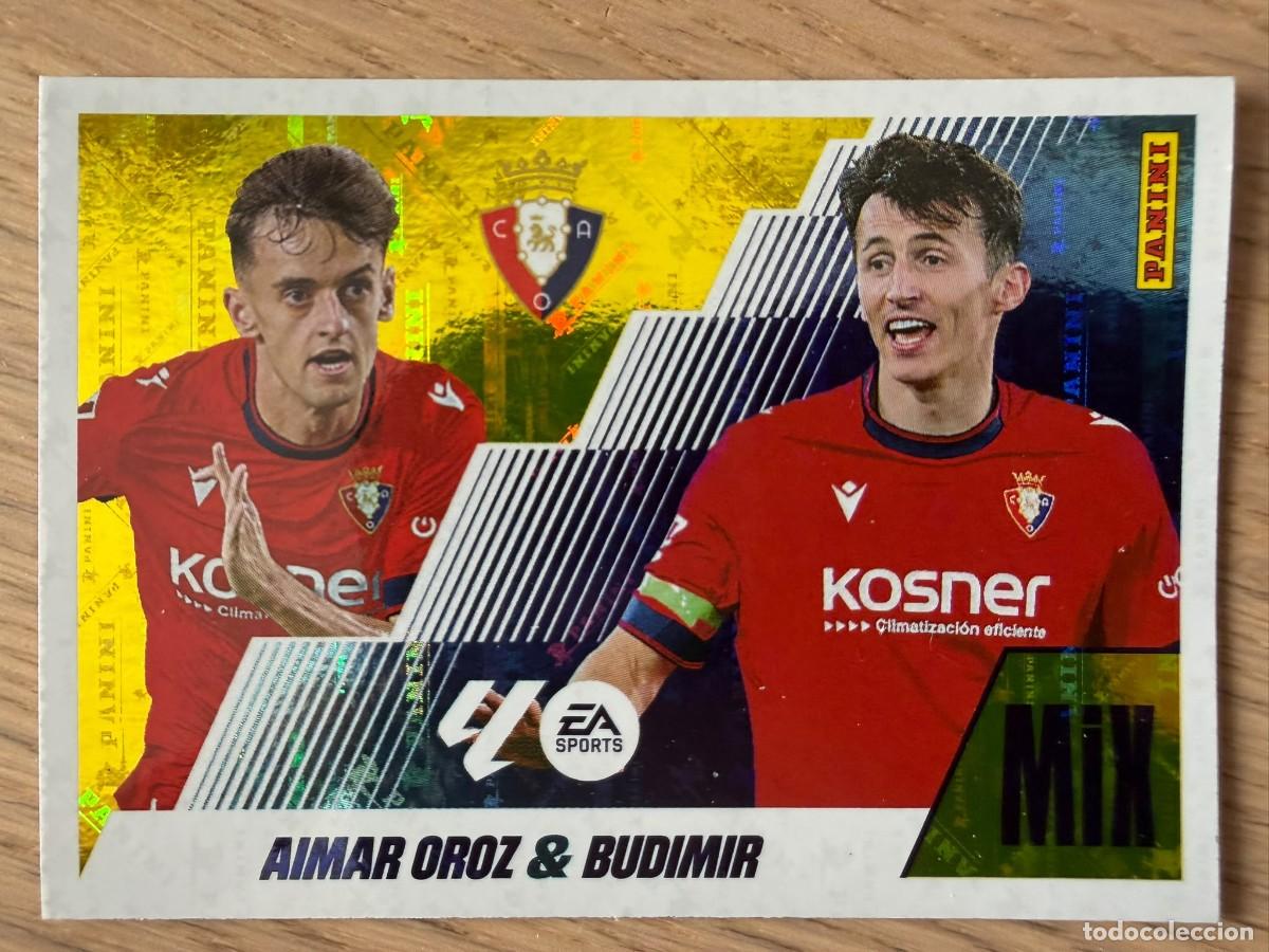Cromos de f&uacute;tbol: 1 AIMAR OROZ & BUDIMIR MIX OSASUNA 25 26 2025 2026 LIGA EA SPORTS COLECCIONES ESTE SIN PEGAR
