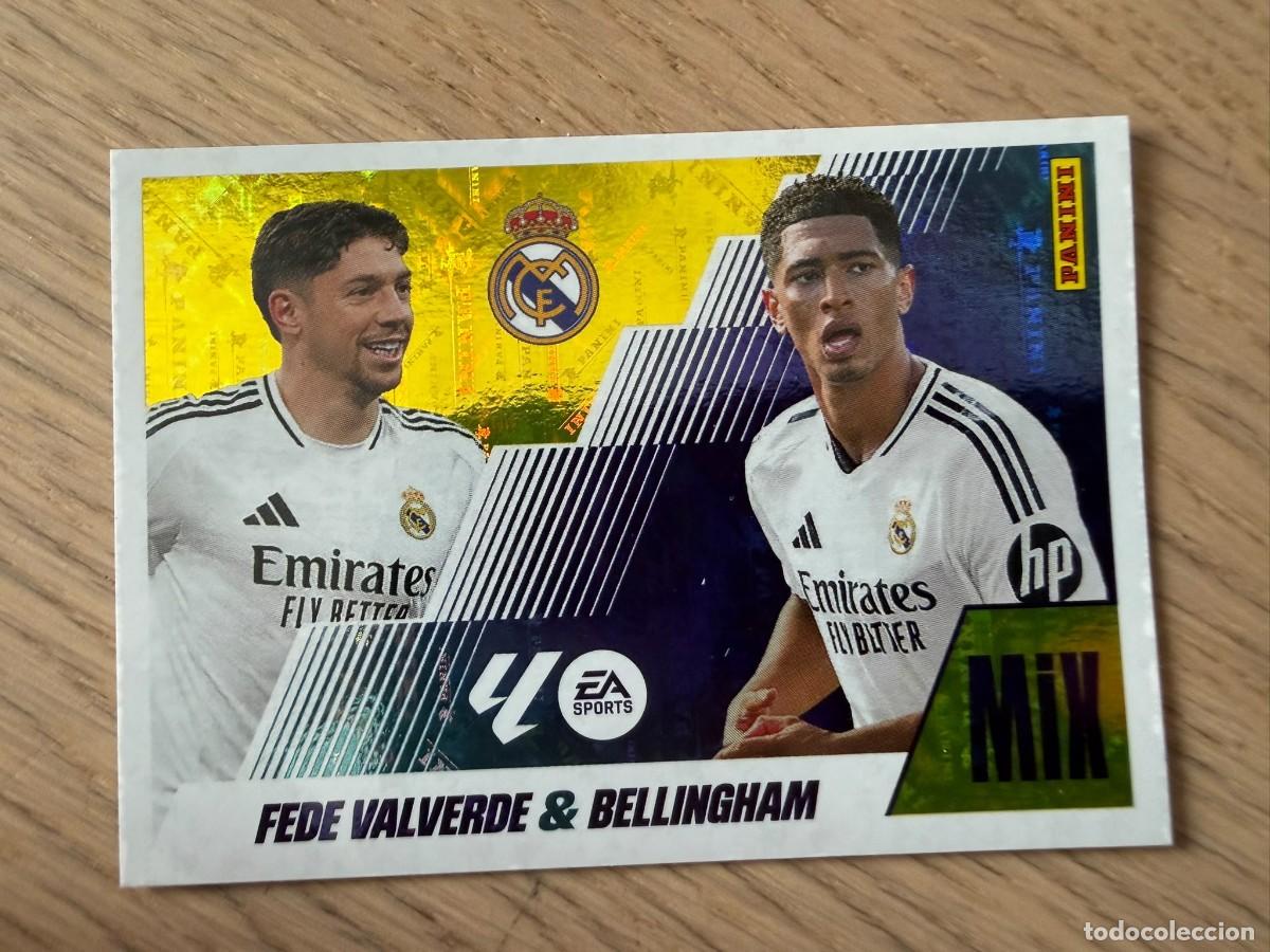 Cromos de f&uacute;tbol: 7 VALVERDE & BELLINGHAM MIX REAL MADRID 25 26 2025 2026 LIGA EA SPORTS COLECCIONES ESTE SIN PEGAR