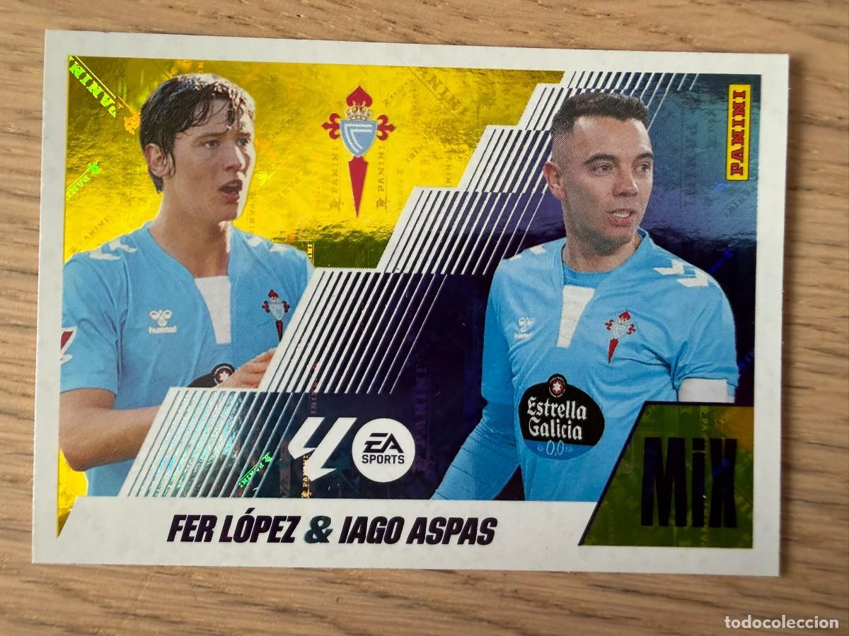 Cromos de f&uacute;tbol: 8 FER LOPEZ & IAGO ASPAS MIX CELTA VIGO 25 26 2025 2026 LIGA EA SPORTS COLECCIONES ESTE SIN PEGAR