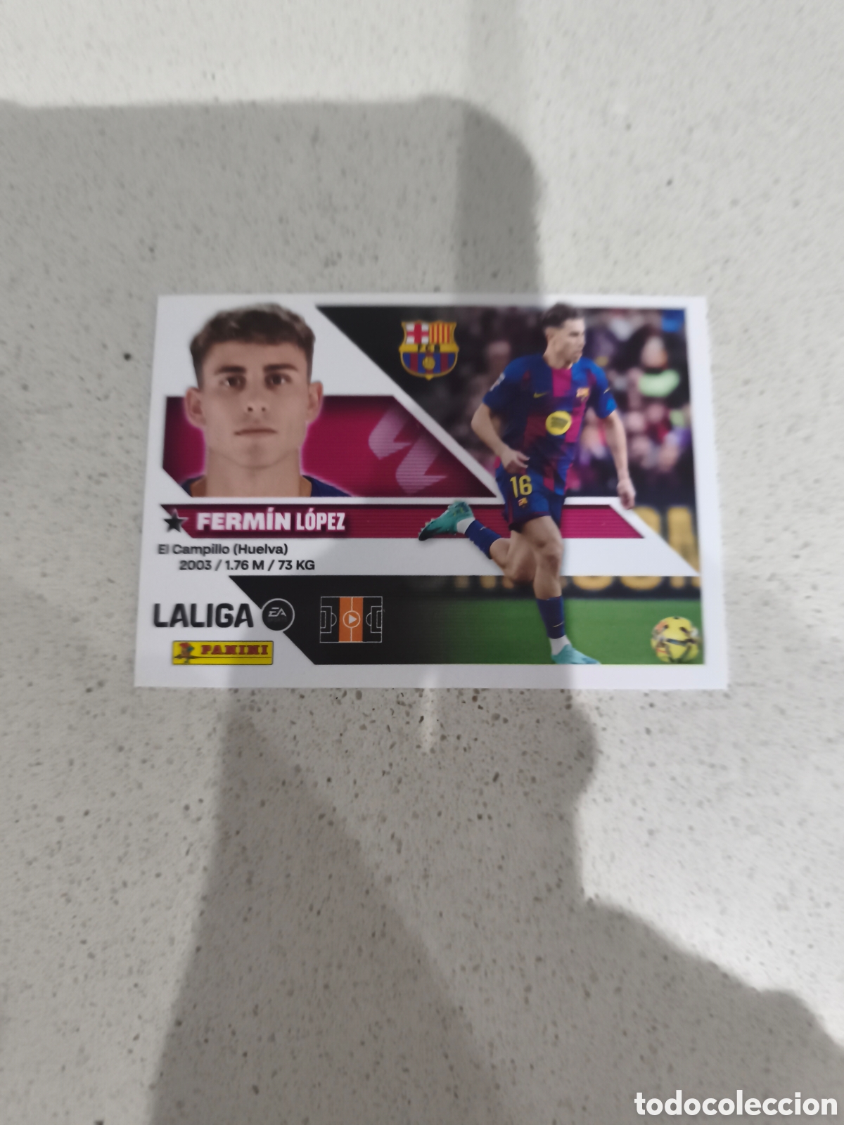 Cromos de f&uacute;tbol: CROMO N&Uacute;MERO 16 FERM&Iacute;N FC BARCELONA. LIGA ESTE 26/27. PANINI.