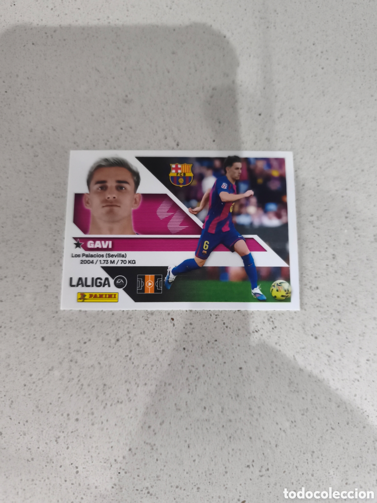 Cromos de f&uacute;tbol: CROMO N&Uacute;MERO 13 GAVI FC BARCELONA. LIGA ESTE 26/27. PANINI.