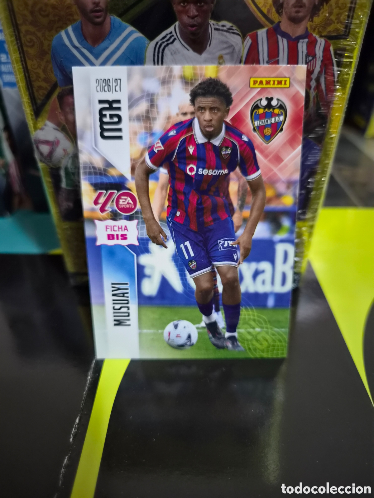 Cromos de f&uacute;tbol: N&deg;215Bis Levante Musuayi Megacracks 26/27