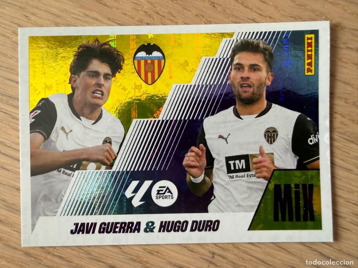 Cromos de f&uacute;tbol: 14 JAVI GUERRA & HUGO DURO MIX VALENCIA 25 26 2025 2026 LIGA EA SPORTS COLECCIONES ESTE SIN PEGAR