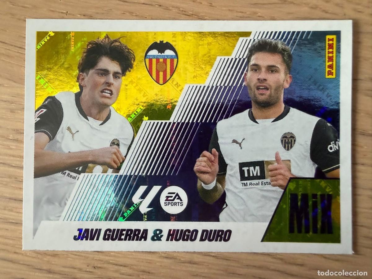 Cromos de f&uacute;tbol: 14 JAVI GUERRA & HUGO DURO MIX VALENCIA 25 26 2025 2026 LIGA EA SPORTS COLECCIONES ESTE SIN PEGAR