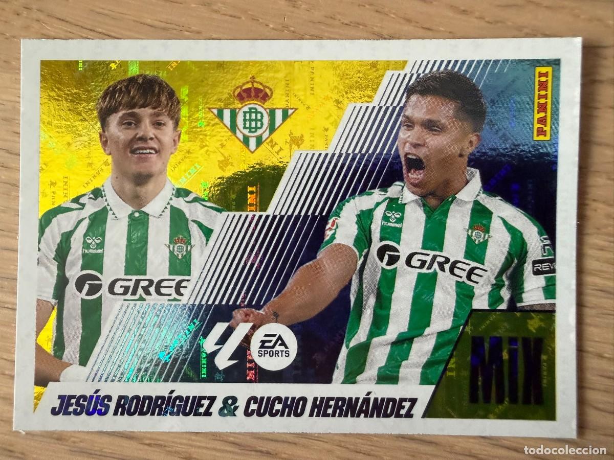 Cromos de f&uacute;tbol: 15 JESUS & CUCHO MIX REAL BETIS 25 26 2025 2026 LIGA EA SPORTS COLECCIONES ESTE SIN PEGAR