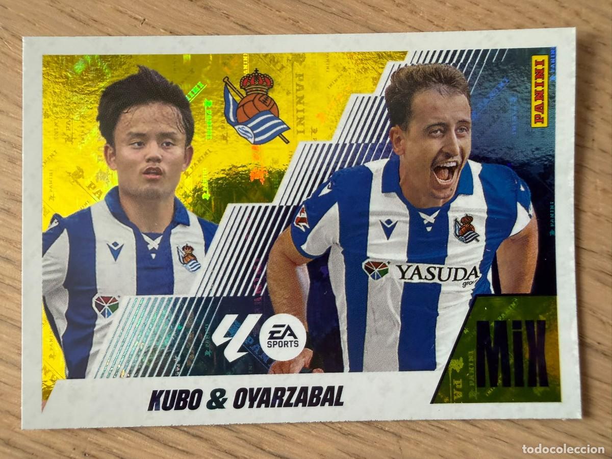 Cromos de f&uacute;tbol: 17 KUBO & OYARZABAL MIX REAL SOCIEDAD 25 26 2025 2026 LIGA EA SPORTS COLECCIONES ESTE SIN PEGAR