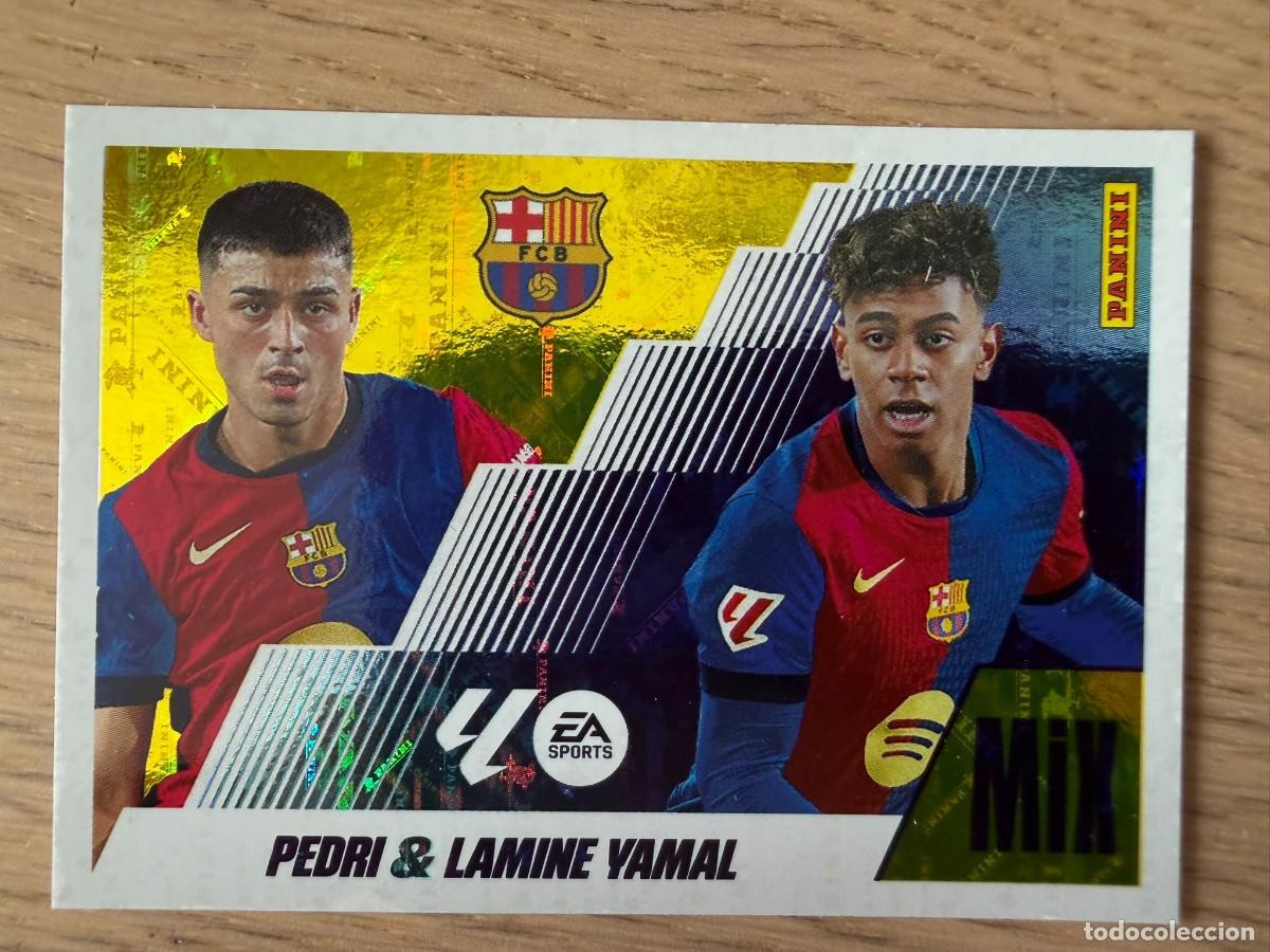 Cromos de f&uacute;tbol: 20 PEDRI & LAMINE YAMAL MIX BARCELONA 25 26 2025 2026 LIGA EA SPORTS COLECCIONES ESTE SIN PEGAR