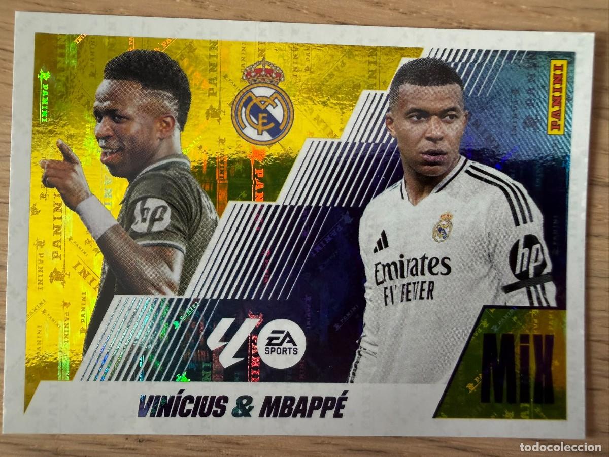 Fu&szlig;ball-Sticker: 22 VINICIUS & MBAPPE MIX REAL MADRID 25 26 2025 2026 LIGA EA SPORTS COLECCIONES ESTE SIN PEGAR