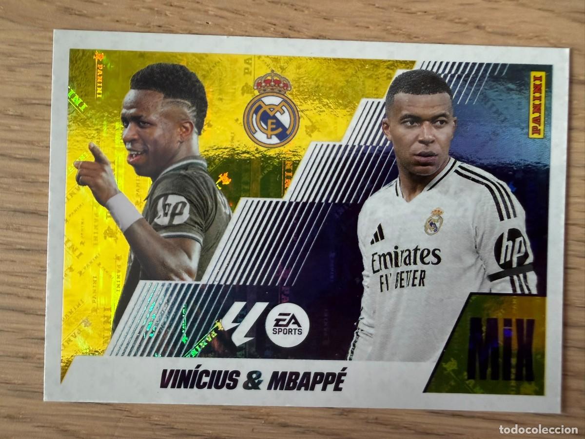 Fu&szlig;ball-Sticker: 22 VINICIUS & MBAPPE MIX REAL MADRID 25 26 2025 2026 LIGA EA SPORTS COLECCIONES ESTE SIN PEGAR