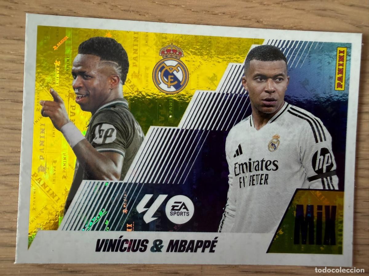 Fu&szlig;ball-Sticker: 22 VINICIUS & MBAPPE MIX REAL MADRID 25 26 2025 2026 LIGA EA SPORTS COLECCIONES ESTE SIN PEGAR