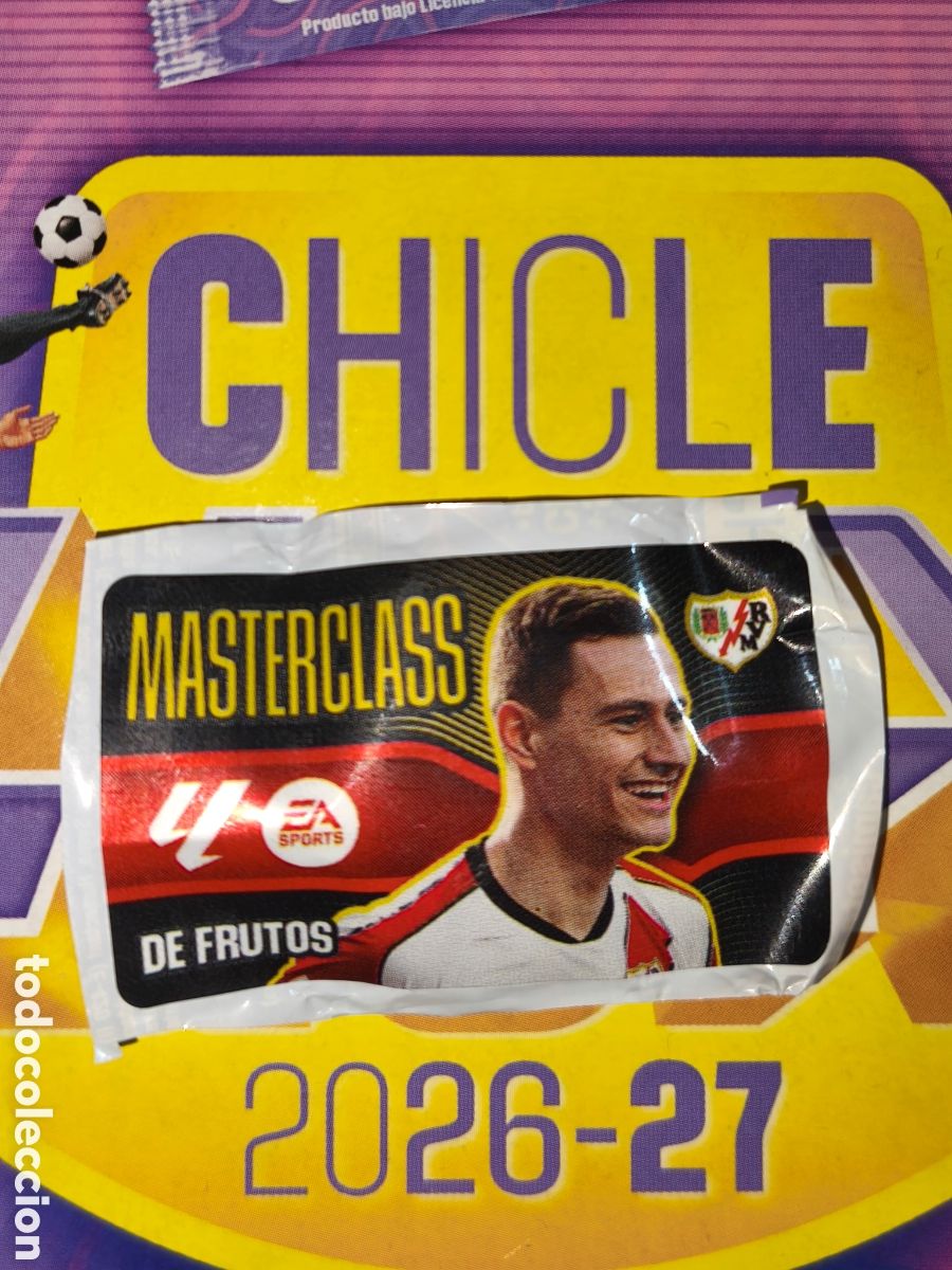 Cromos de f&uacute;tbol: De Frutos MASTERCLASS Chicle liga este 26/27 Rayo Vallecano