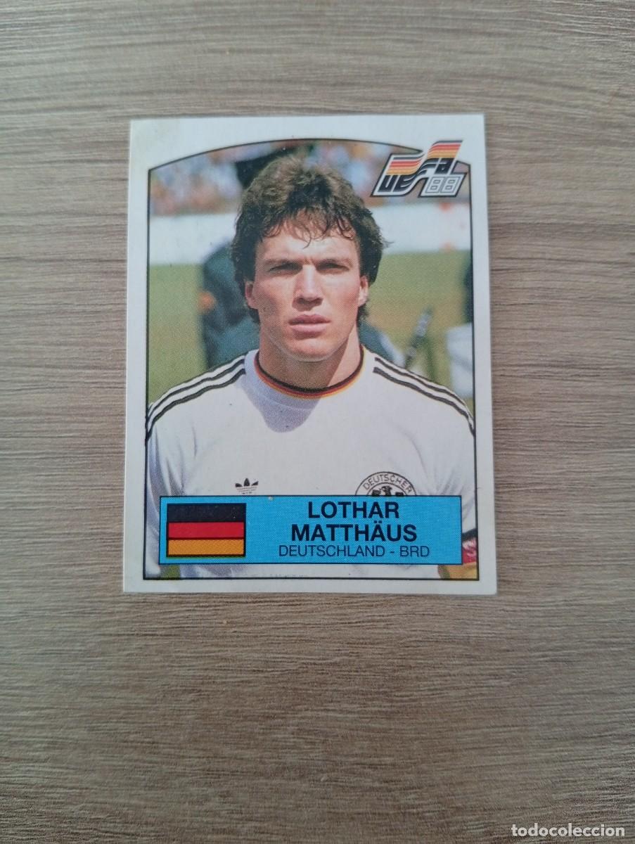 Cromos de f&uacute;tbol: LOTHAR MATHAUS 65 ALEMANIA EUROCOPA EURO 1988 88 ALEMANIA NUNCA PEGADO SIN PEGAR