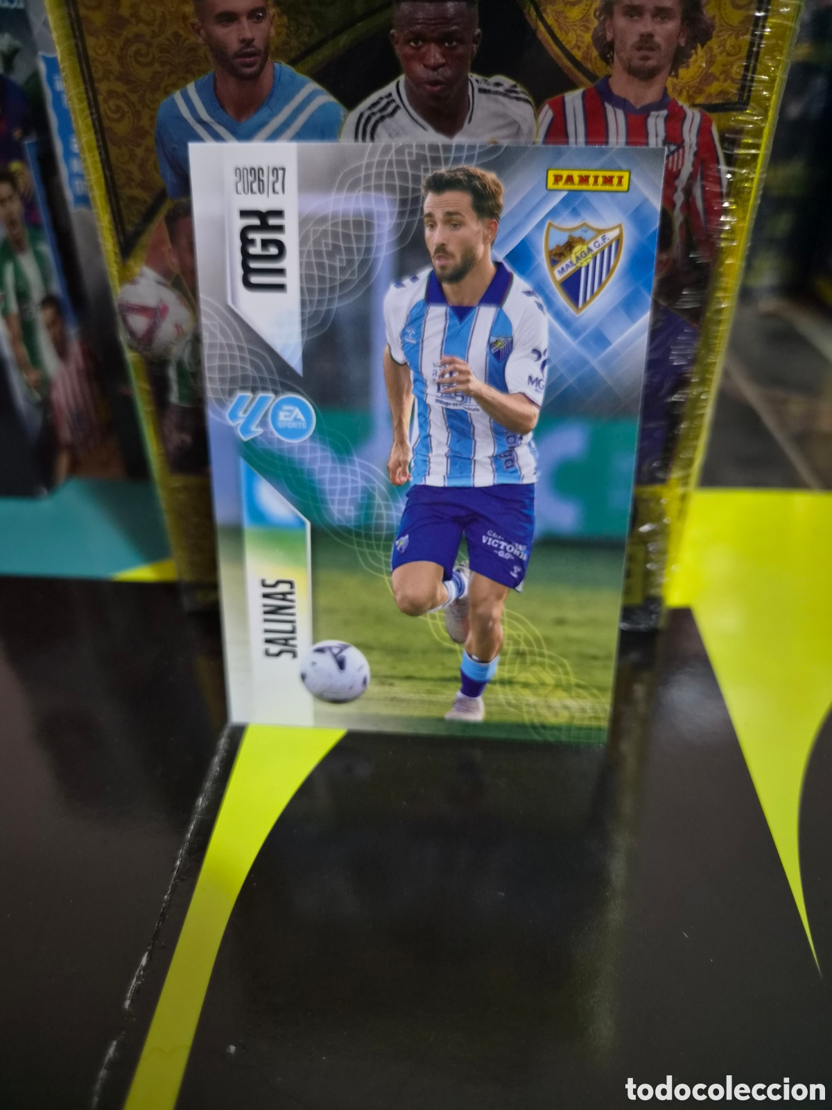 Football Stickers: N&deg;243 Malaga Salinas Megacracks 26/27