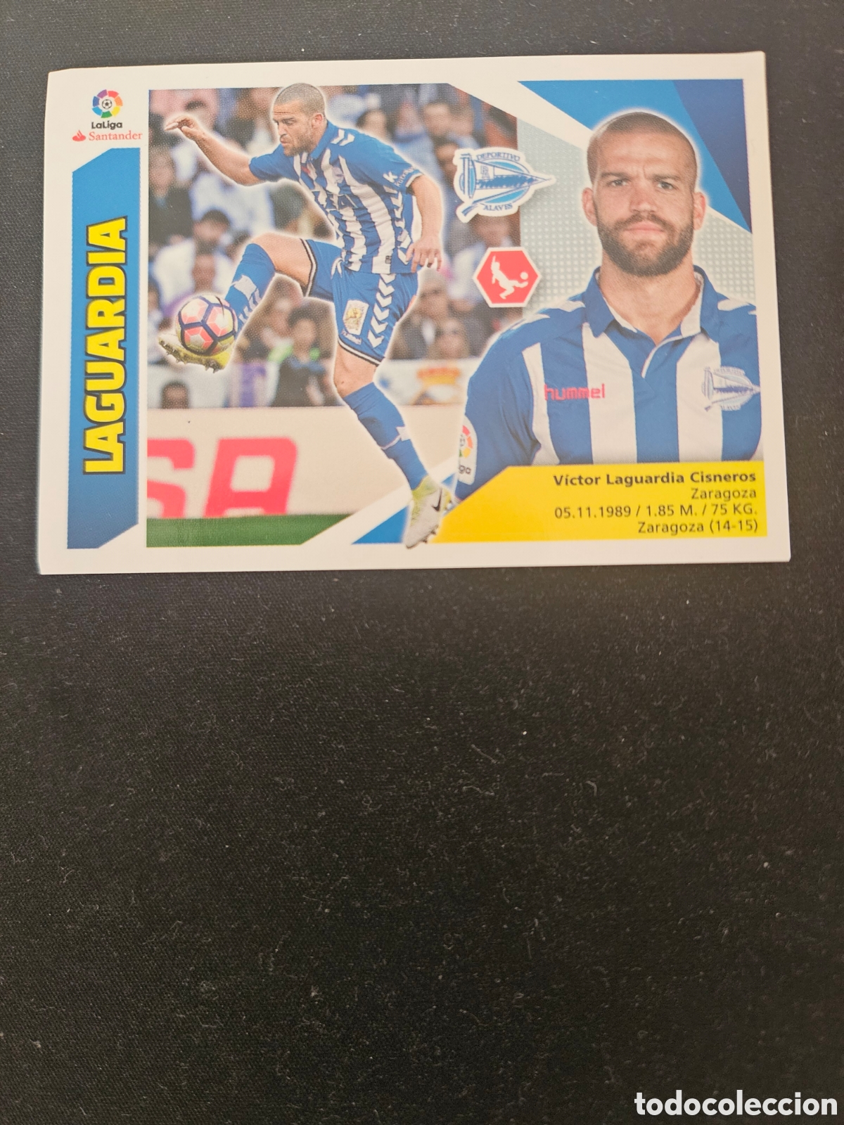 Cromos de f&uacute;tbol: LAGUARDIA N&ordm; 5A DEPORTIVO ALAV&Eacute;S &ndash; LIGA ESTE 2017-18 PANINI
