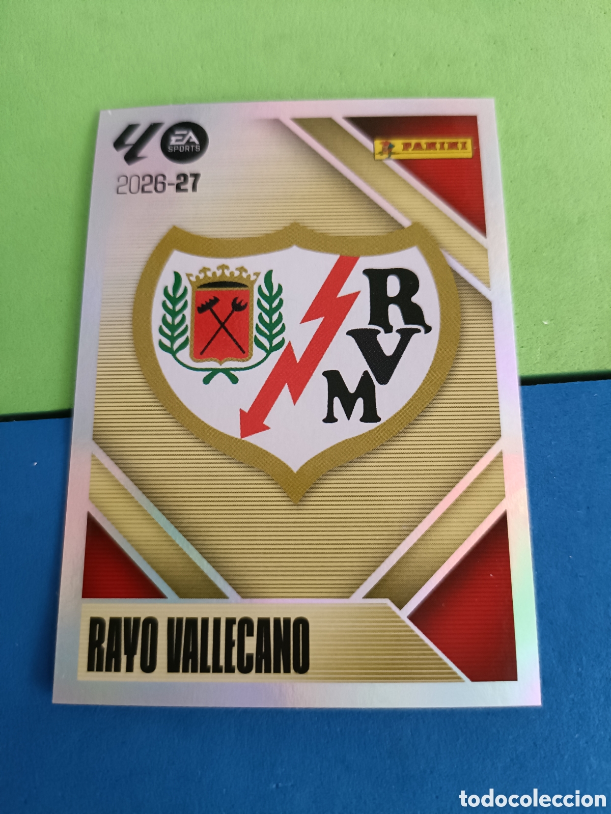 Cromos de f&uacute;tbol: Panini cromos stickers Liga este 2026 2027 26 27 - Rayo Vallecano 1 Escudo
