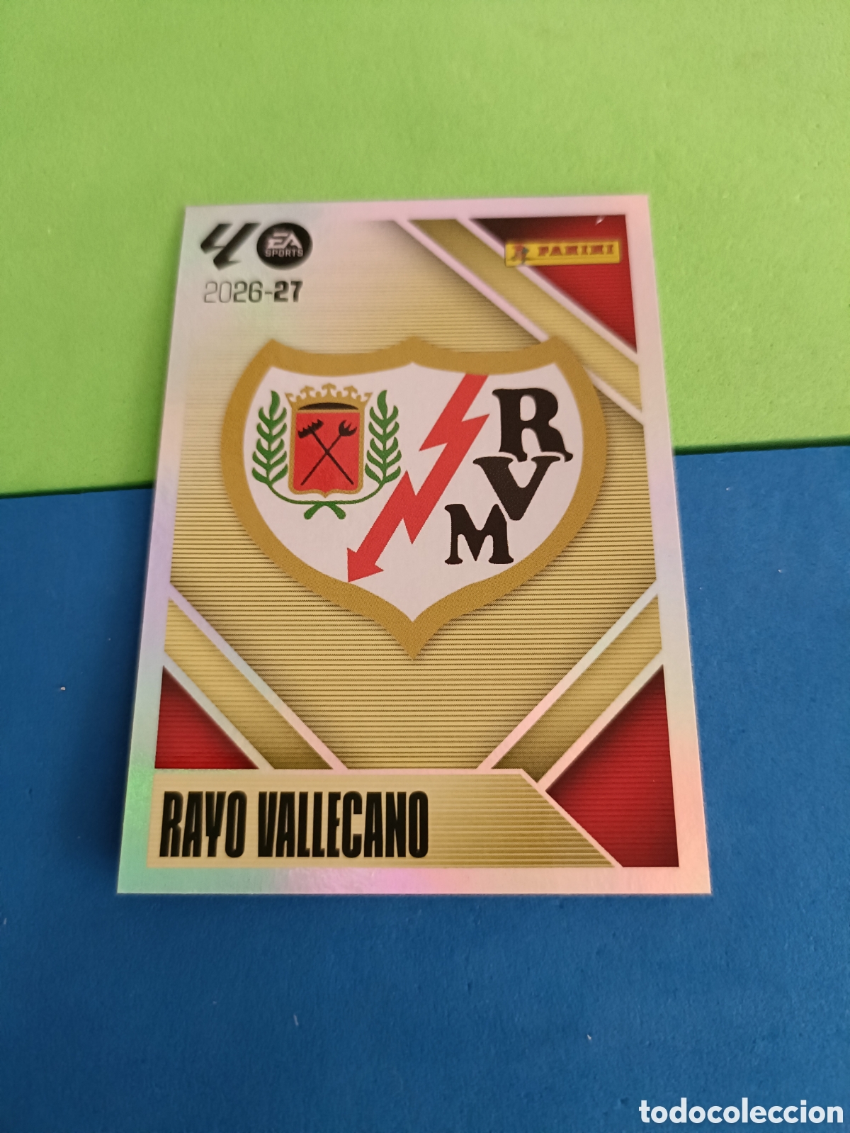 Cromos de f&uacute;tbol: Panini cromos stickers Liga este 2026 2027 26 27 - Rayo Vallecano 1 escudo