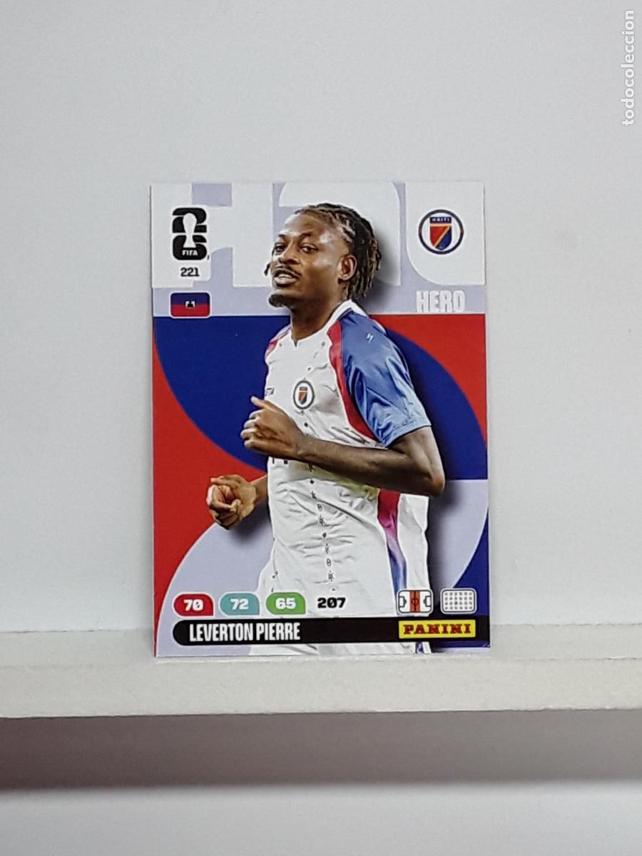 Cromos de Futebol: ADRENALYN MUNDIAL 2026 WORLD CUP 26 ALBUM PANINI N 221 HAITI LEVERTON PIERRE
