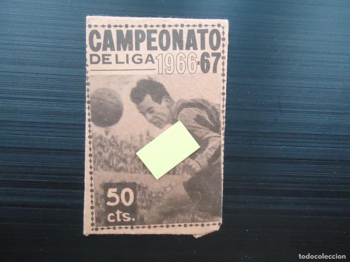 Cromos de Futebol: sobre cromos disgra campeonato futbol liga espa&ntilde;a 1966 primera division balonpie balon deporte