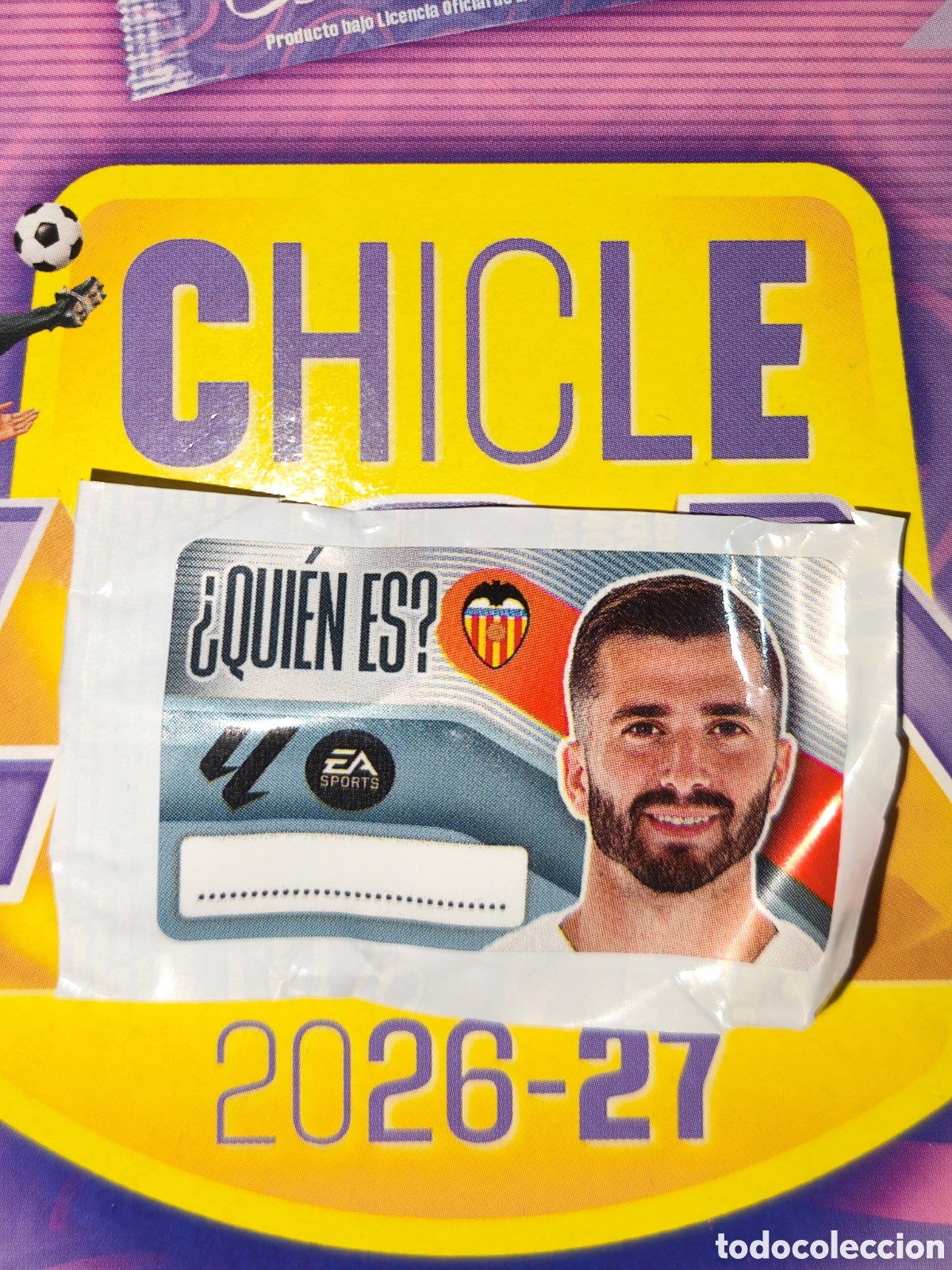 Cromos de f&uacute;tbol: Gaya &iquest;QUI&Eacute;N ES? chicle liga este 26/27 Valencia