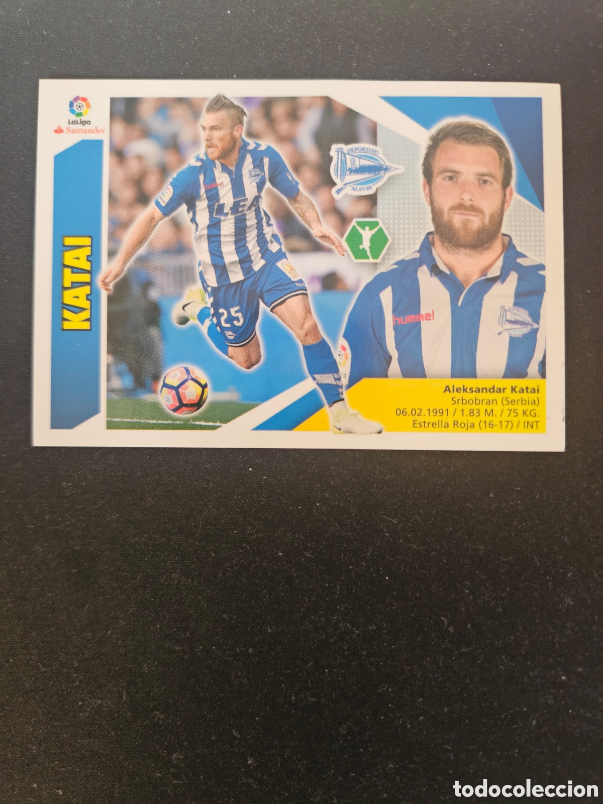 Cromos de f&uacute;tbol: KATAI N&ordm; 14A DEPORTIVO ALAV&Eacute;S &ndash; LIGA ESTE 2017-18 PANINI