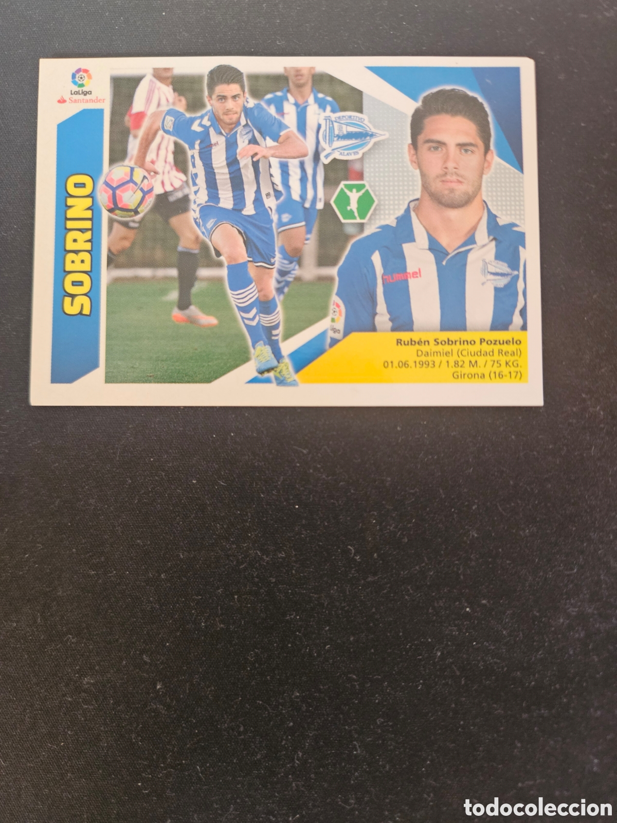 Cromos de f&uacute;tbol: SOBRINO N&ordm; 14B DEPORTIVO ALAV&Eacute;S &ndash; LIGA ESTE 2017-18 PANINI