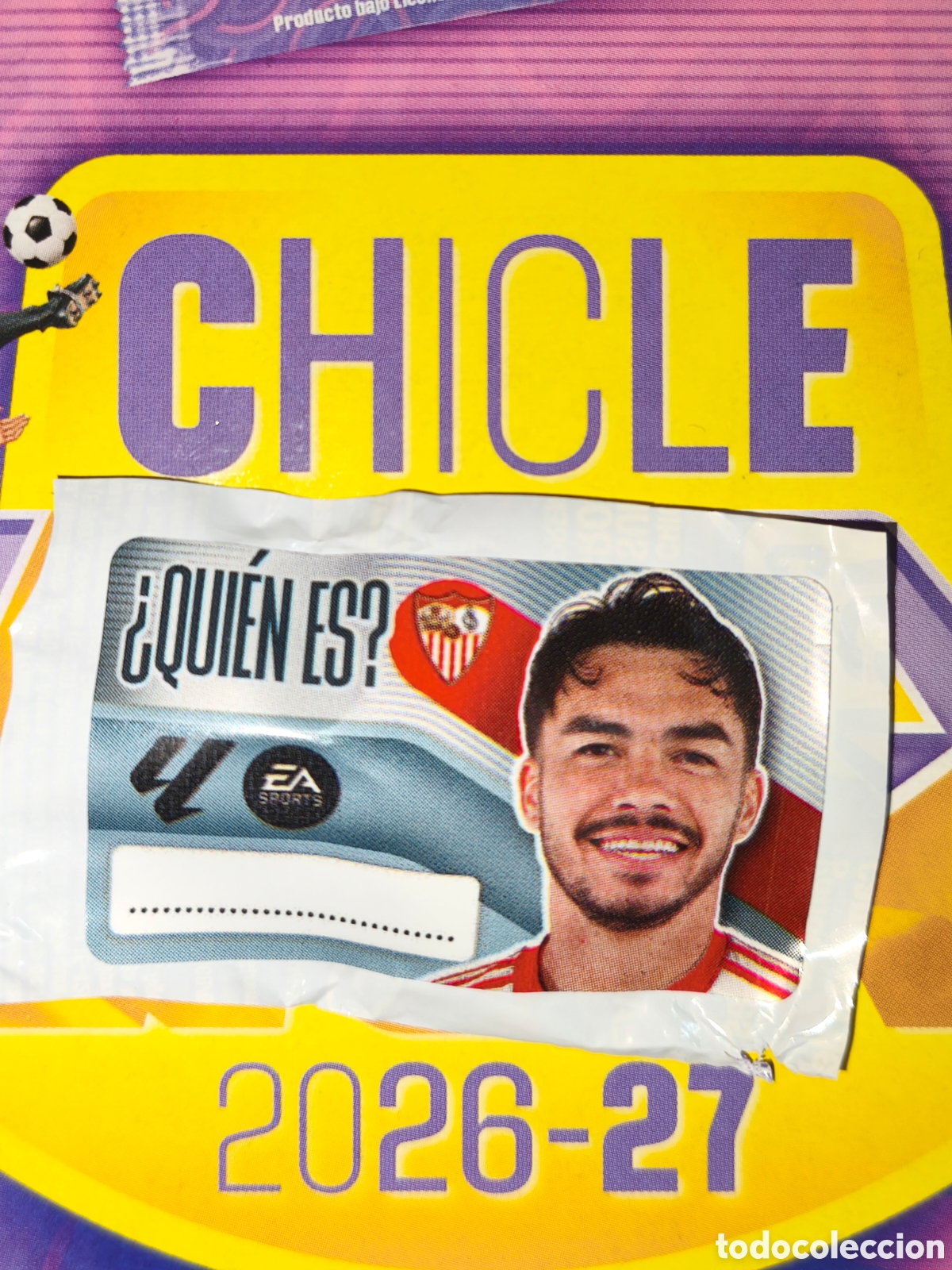 Cromos de f&uacute;tbol: Suazo &iquest;QUI&Eacute;N ES? chicle liga este 26/27 Sevilla