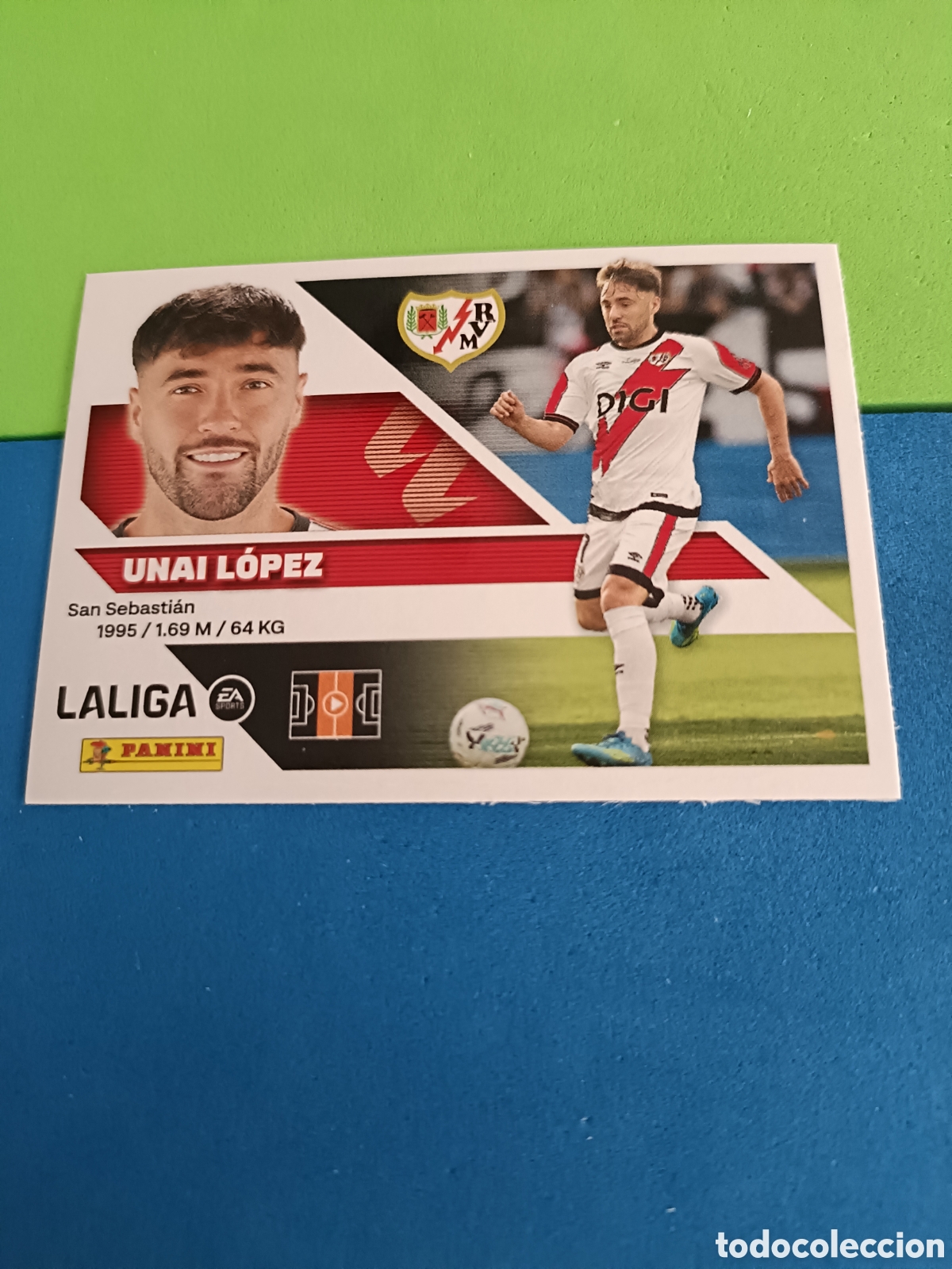 Cromos de f&uacute;tbol: Panini cromos stickers Liga este 2026 2027 26 27 - Rayo Vallecano 14 Unai L&oacute;pez