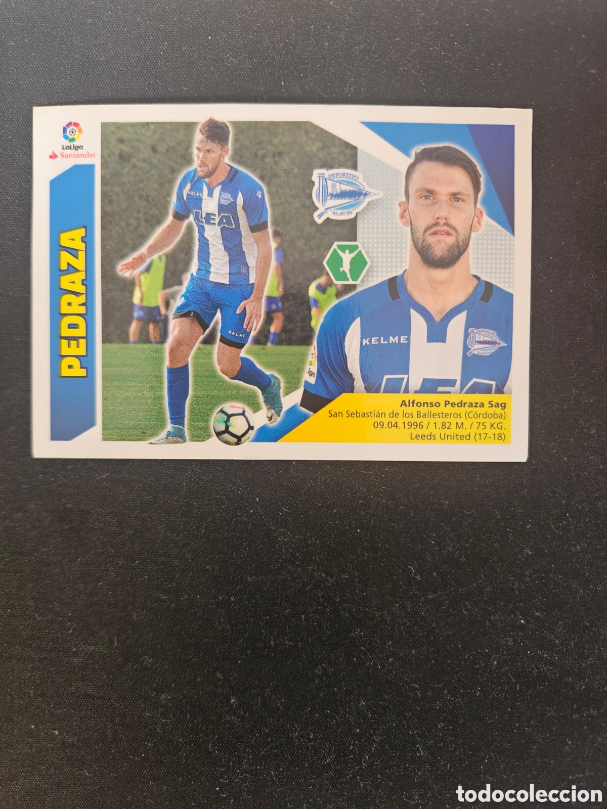Cromos de f&uacute;tbol: PEDRAZA N&ordm; 15 BIS DEPORTIVO ALAV&Eacute;S &ndash; LIGA ESTE 2017-18 PANINI