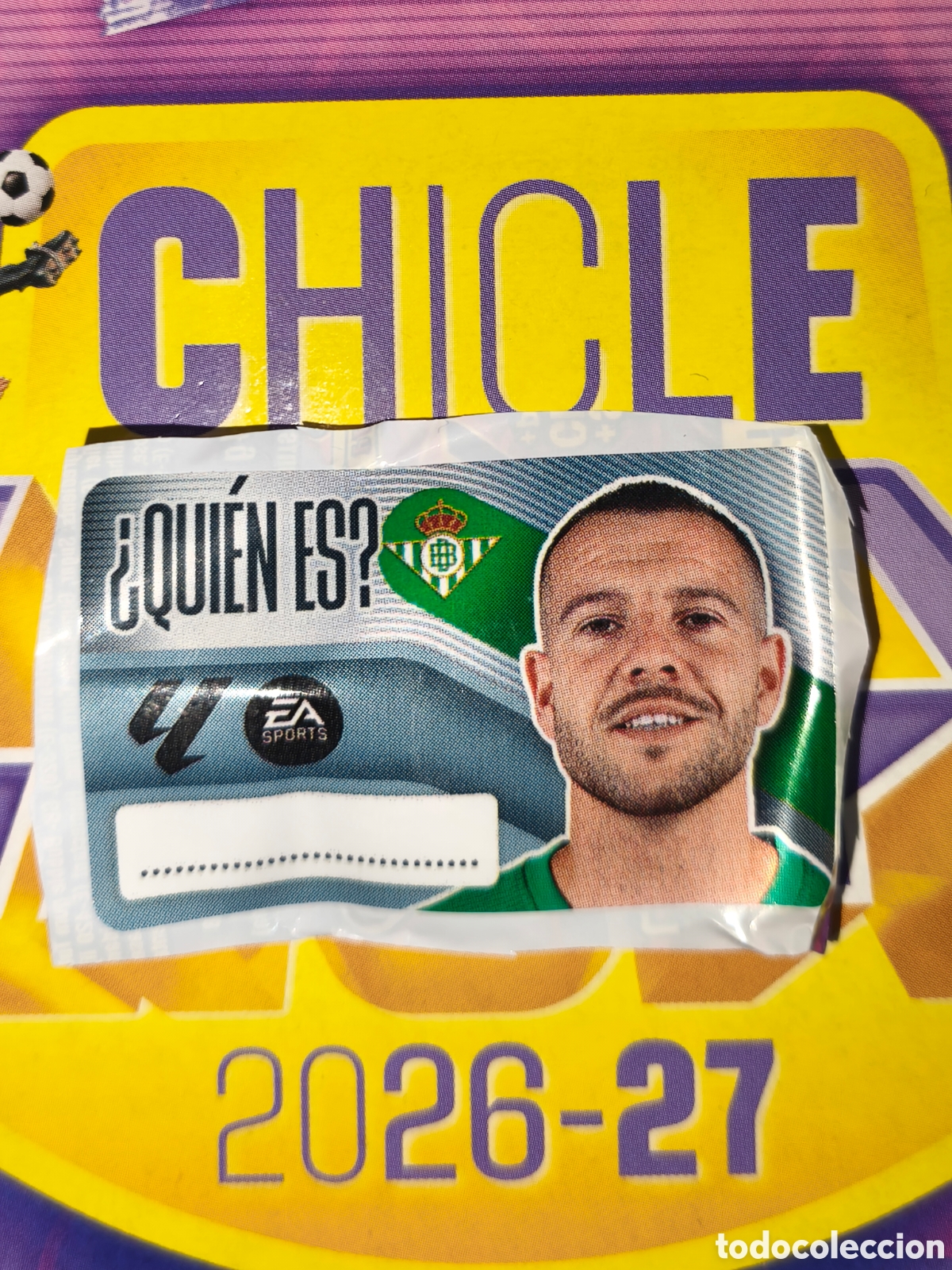 Cromos de f&uacute;tbol: Ruibal &iquest;QUI&Eacute;N ES? chicle liga este 26/27 Real Betis