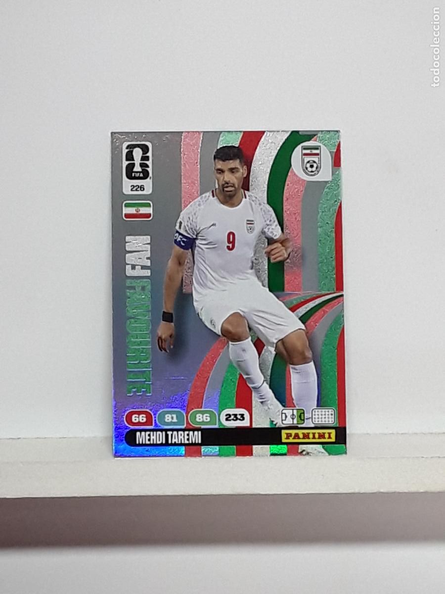 Cromos de f&uacute;tbol: ADRENALYN MUNDIAL 2026 WORLD CUP 26 ALBUM PANINI N 226 IRAN MEHDI TAREMI