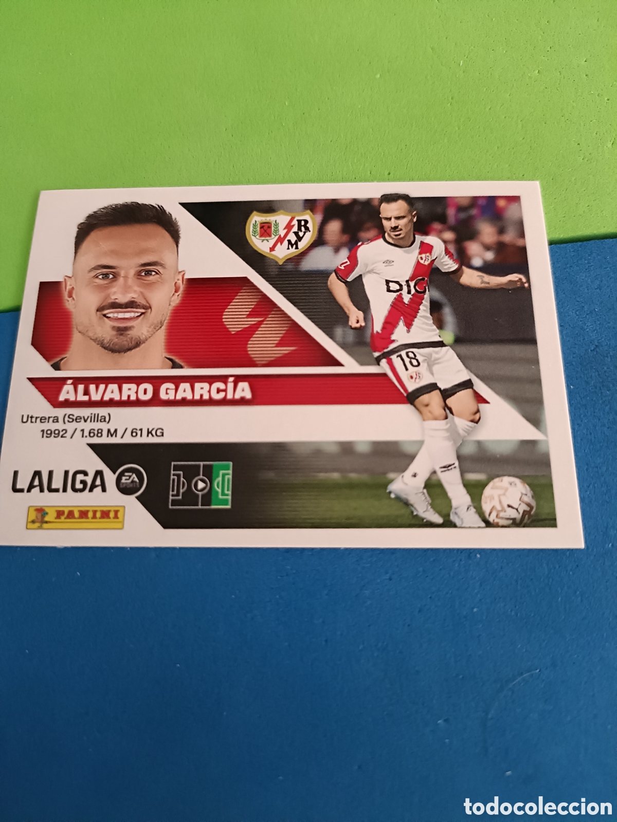 Cromos de f&uacute;tbol: Panini cromos stickers Liga este 2026 2027 26 27 - Rayo Vallecano 18 &Aacute;lvaro Garc&iacute;a