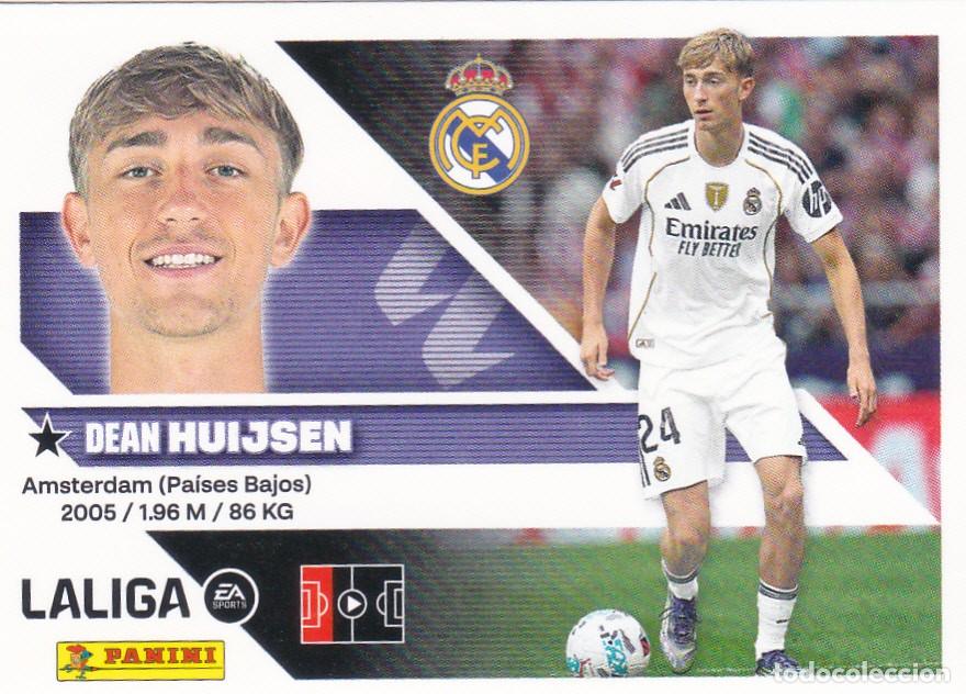 Cromos de f&uacute;tbol: ESTE 2026-27 * HUIJSEN * N&ordm; 9 - DEL REAL MADRID (NUEVO DE SOBRE) (A-20)