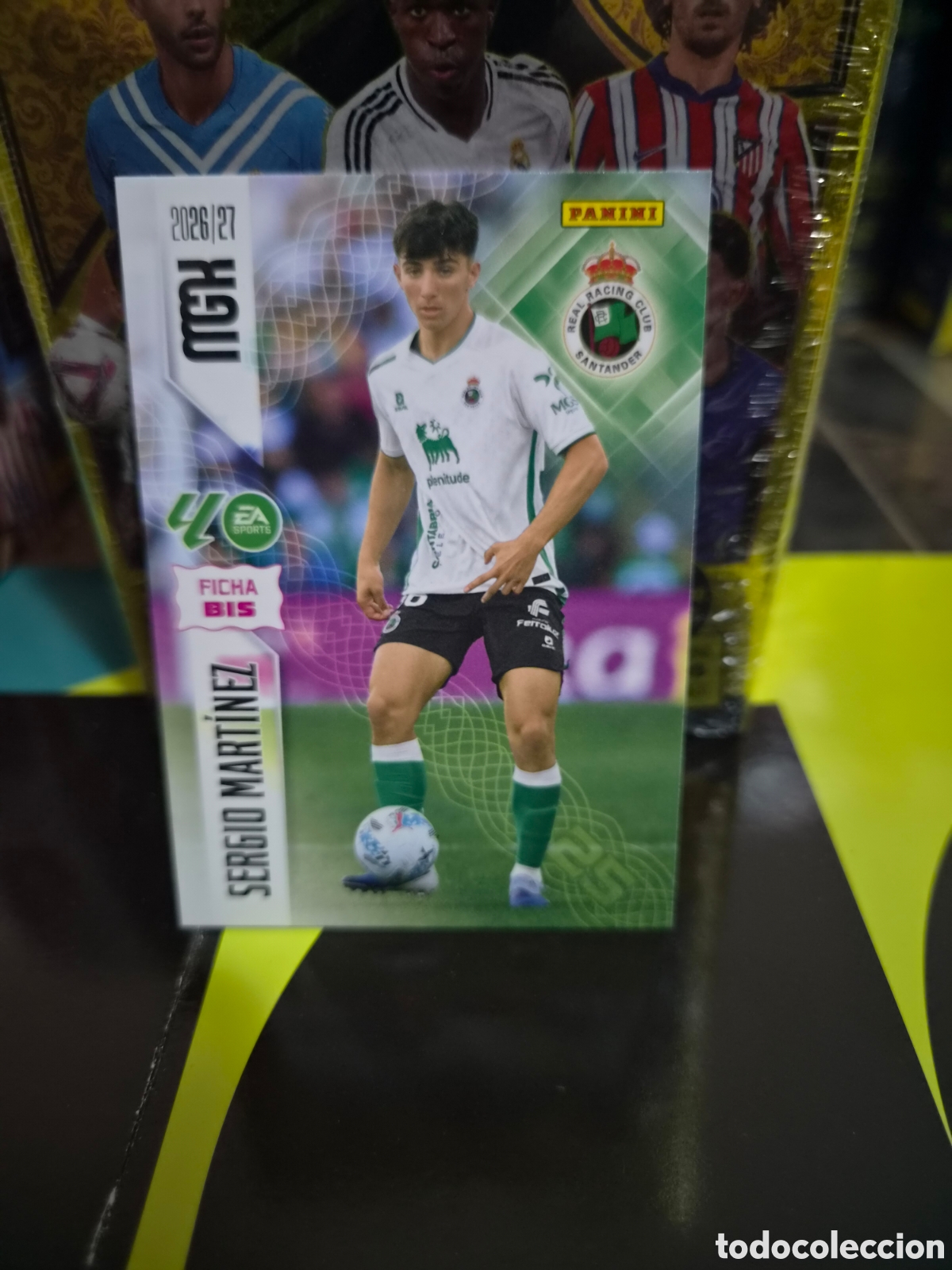 Cromos de f&uacute;tbol: N&deg;283Bis Racing de Santander Sergio Mart&iacute;nez Megacracks 26/27