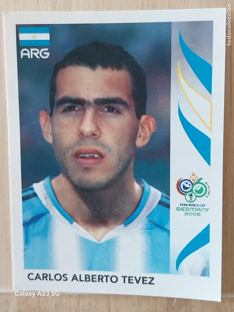 Cromos de f&uacute;tbol: TEVEZ 187 ARGENTINA *** GERMANY 2006 PANINI CROMO ORIGINAL SIN PEGAR NUNCA ++