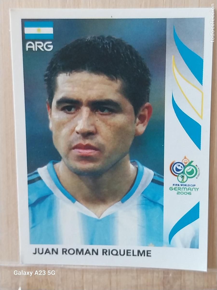 Cromos de f&uacute;tbol: RIQUELME 181 ARGENTINA *** GERMANY 2006 PANINI CROMO ORIGINAL SIN PEGAR NUNCA ++