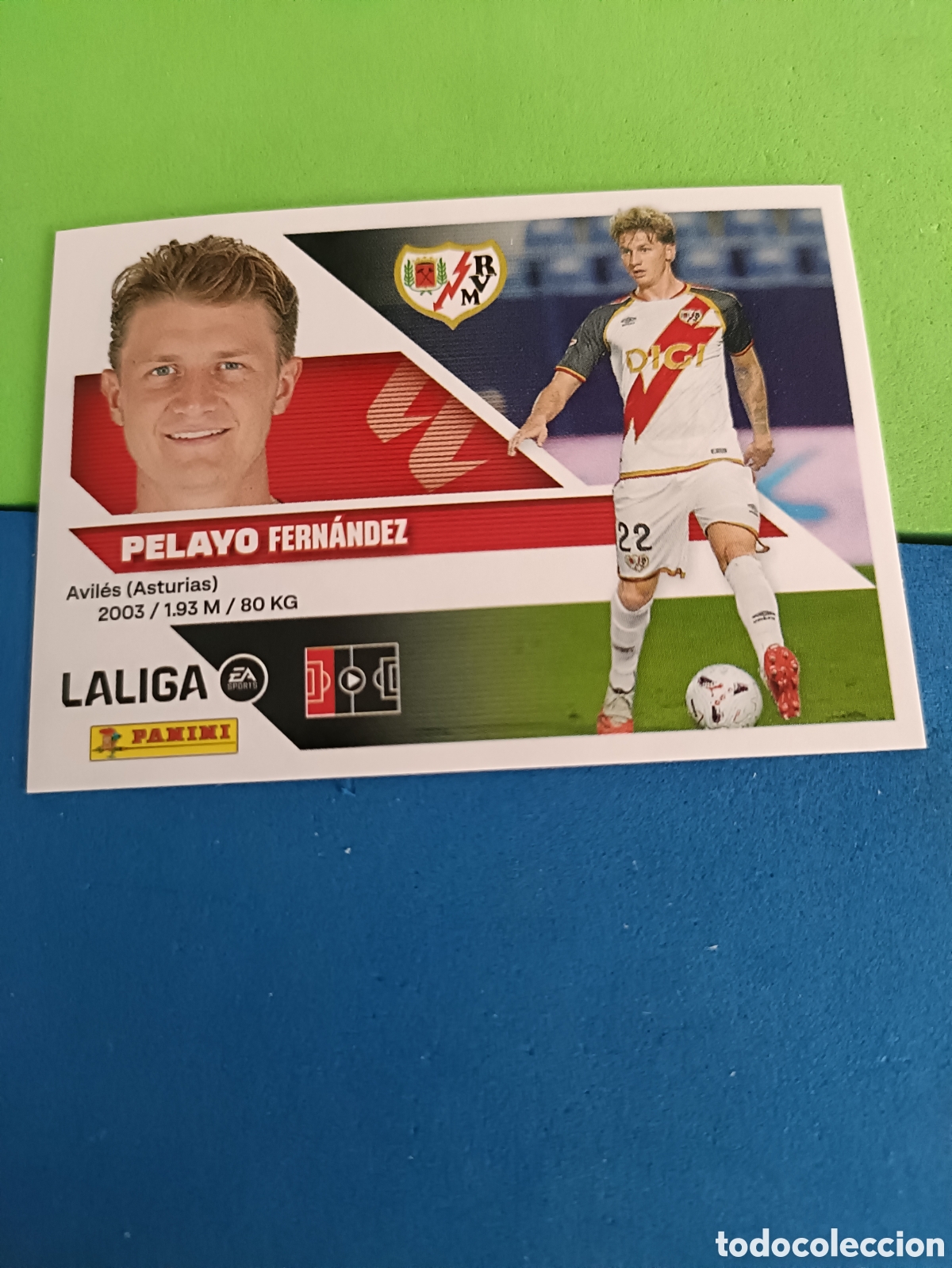 Cromos de f&uacute;tbol: Panini cromos stickers Liga este 2026 2027 26 27 - Rayo Vallecano 10Bis Pelayo