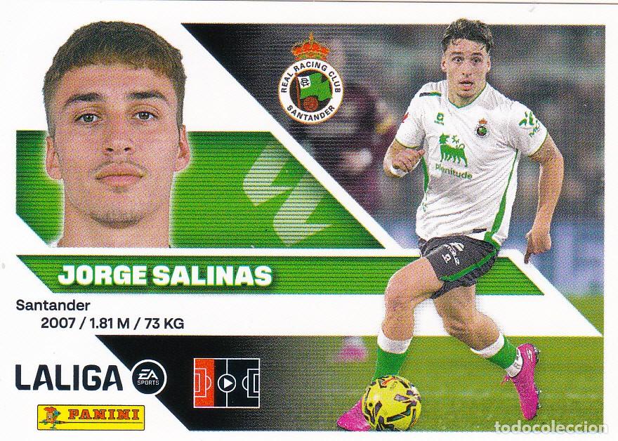Cromos de f&uacute;tbol: ESTE 2026-27 * JORGE SALINAS * N&ordm; 10 - DEL RACING (NUEVO DE SOBRE) (A-20)